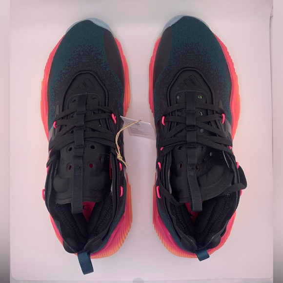 adidas Trae Young 3 Black Arctic Night Orange Basketball Shoes IE9303 M9 / W10 - Picture 3 of 9